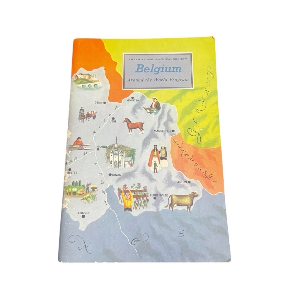 VTG 1958 Belgium American Geographical Society Around the World Program Book